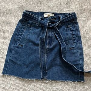 PacSun Dark Blue Denim Mini Skirt